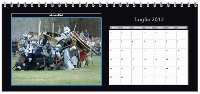 Calendario da tavolo 2012